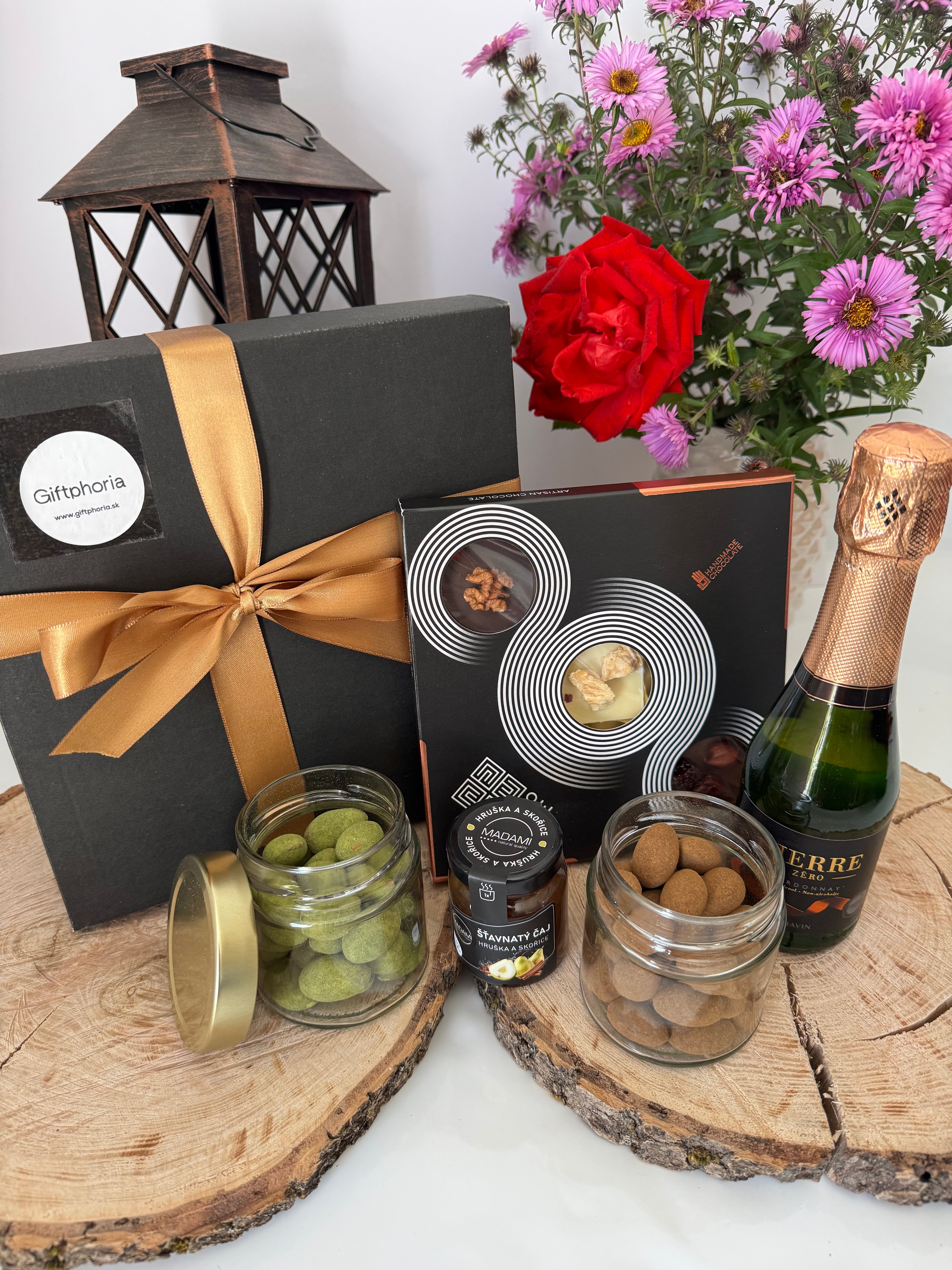 Geschenkbox – Schokolade und Nüsse
